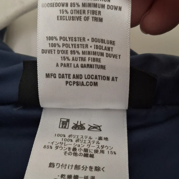 Patagonia Blue Downtown Loft Down Puffer Jacket Medium Fitted Warm Women - Picture 9 of 10